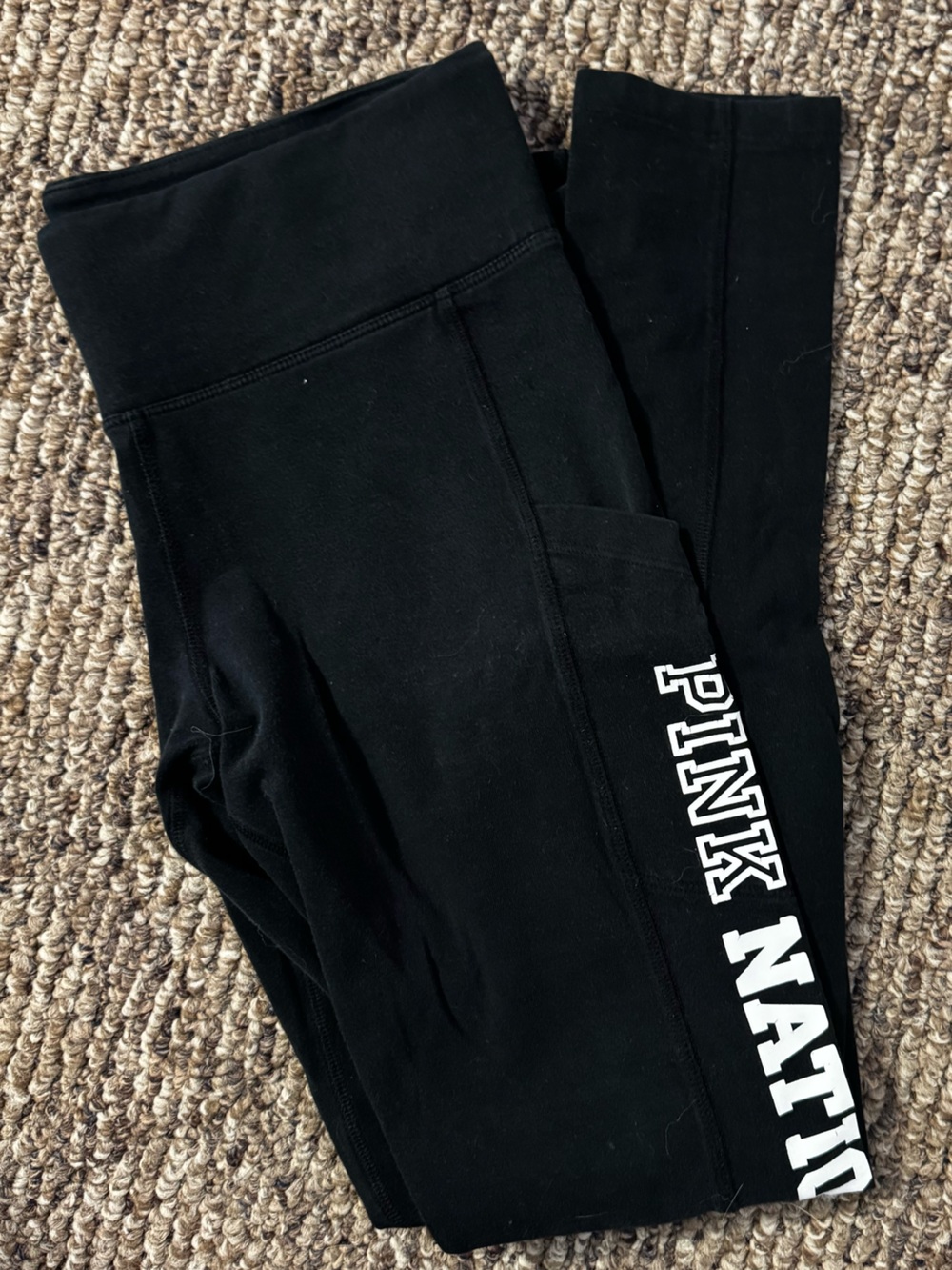 Victoria's Secret PINK NATION Black Leggings